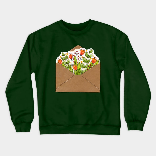 Floral envelope Crewneck Sweatshirt by Tania Tania